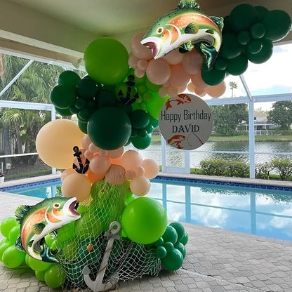 Rainbow Trout Fish Balloons for O-fishally One Fishing Themed Party Decor | - Image 9