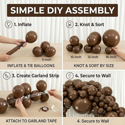 Dark Brown Balloons - Image 4