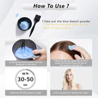 Hair Bleach Powder, Professional Lightening Bleach for Hair, Strong & Gentle Bleach Powder for Hair, Lift Up to 8 Levels, Perfect for DIY Blonde Highlights & Lightening (100g/3.53oz)