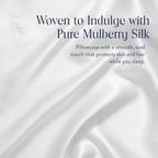 Brooklinen Mulberry Silk Pillowcase – 100% Pure Silk Pillow Case, Soft & Durable, Anti-Friction Comfort, Hight Quality Smooth Texture – Machine Washable & Breathable - Standard Size (Ivory)