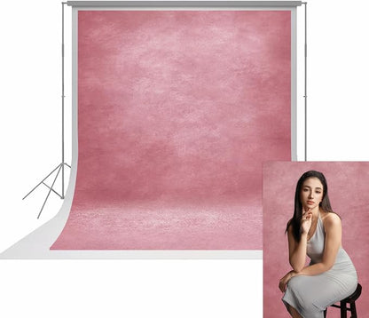 UrcTepics 8x10ft Professional Pink Portrait Backdrop Abstract Textured Backdrops by UrcTepics