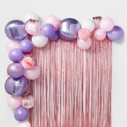 6Pcs Purple Round Foil Balloons, Giant 4D Round Ball Balloon, 22 Inch Metallic - Image 4