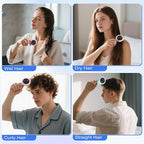 4 Colors Folding Mirror Hairbrush, 2 in 1 Compact Pocket Mirror Comb with DIY Stickers, Round Mini Pocket Makeup Mirror for Travel Women Girls (4 Pcs)