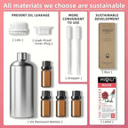 HIQILI 32 Fl Oz Rose Essential Oil, Huge Value Size Undiluted Rose Oil for Face, Skin, Diffuser, Hair