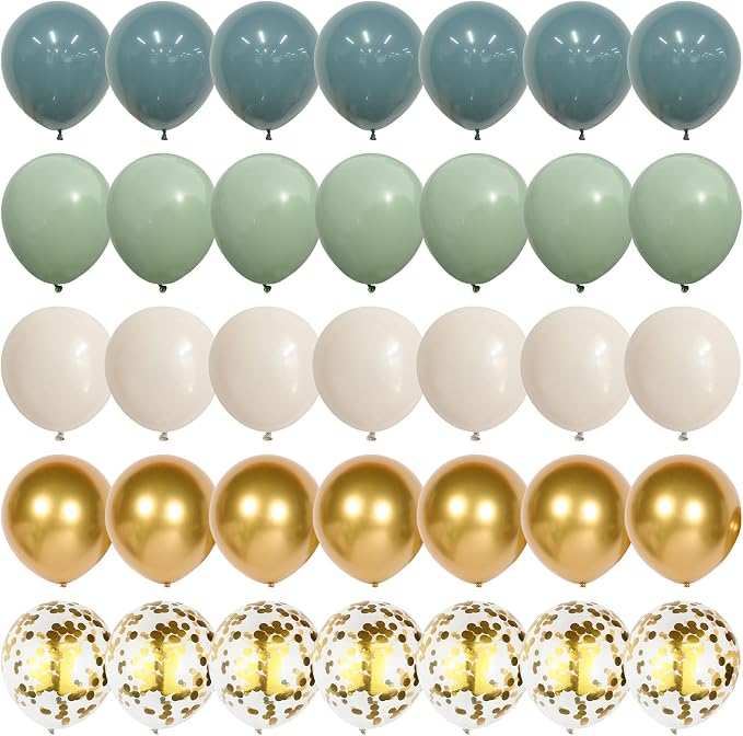 Dusty Blue Sage Green Balloon - Image 8