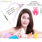 RC ROCHE 6 Pcs Flat Hair Clips Big Claw for Thick Hair French Duckbill Women No Slip Side Slide Curved Alligator Concord Strong Grip Hold Volume Lay Down Clamp, Medium Jelly Candy