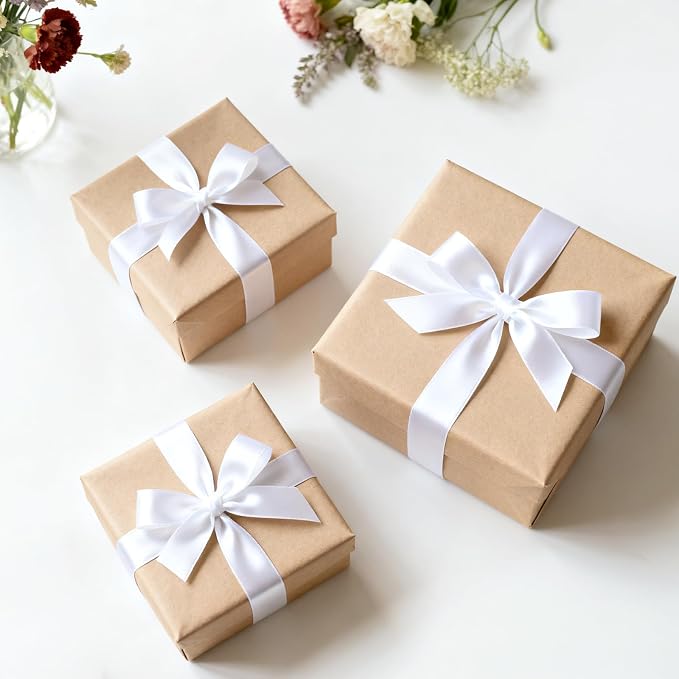 KINGLAKE White Satin Ribbon - Image 4