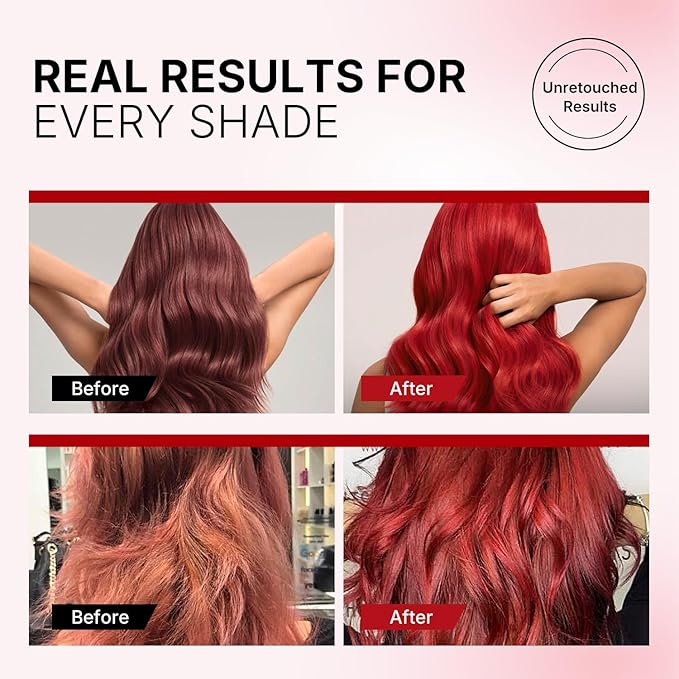 Karseell Color Depositing Conditioner Red Hair Mask Color Boosting, Hydrates and Enhances Red Tones for Color-Treated Hair 500ml 16.9floz