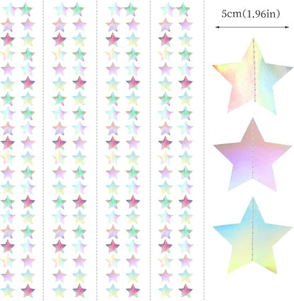 Iridescent Disco-Holographic Party-Decorations Christmas Garland - 62ft Twinkle - Image 2