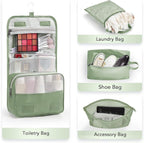 10 Set Compression Packing Cubes for Travel Essentials,Compressible Expandable Packing Cubes for Suitcase,OlarHike Luggage Organizer Bags for Travel,Handy Helper for Organizing Clothes(Matcha Green)