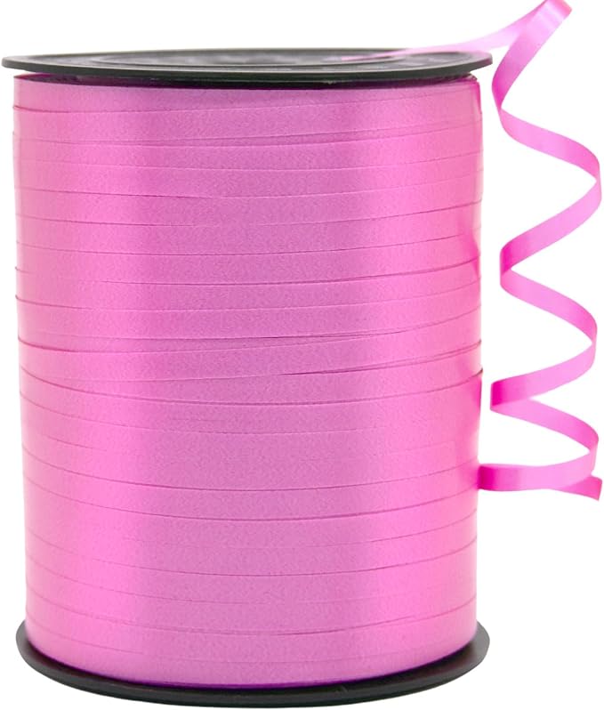 Curling Ribbon Pink Ribbon for Gift Wrapping 500 Yards x 1/5" Wide | Balloon by IEDASINGSCHOICE