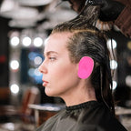 3 Pairs Earmuffs Silicone Ear Dryer Ear Protectors for Hairdressing Hair Perm Dye Highlight
