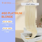 Full Shine 24 Inch Clip in Hair Extensions Blonde Human Hair Clip ins for Long Hair Triple Weft Invisible Remy Human Hair Clip in Extensions 7 Pcs 120 G