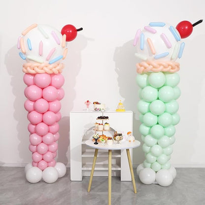 KIRIN Ice Cream Balloon Column Stand Kit Set of 2, 7 Feet Height Ice Cream - Image 6