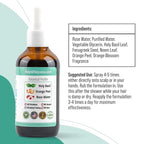 BetterScalp - Natural Itchy Scalp Support Formula - Nature Based Liquid and Gentle, Soothing Formulation - Rose Water, Holy Basil, Neem & More!