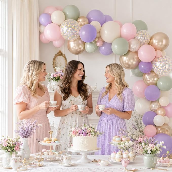 Sage Green Pink Balloons - Image 6