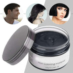 Black Hair Spray,Temporary Hair Color Dye,Hair Color Spray Wax, Natural Hair Coloring Wax Material Disposable Hair Styling Clays Ash for Cosplay,Party,Masquerade, Halloween.etc (Black, 1 Pack)