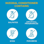 Nizoral Deep Moisturizing Conditioner with Mint & Tea Tree Oil for All Hair Types - Free of Sulfates, Parabens, Artificial Fragrances and Dyes, 9.4 oz