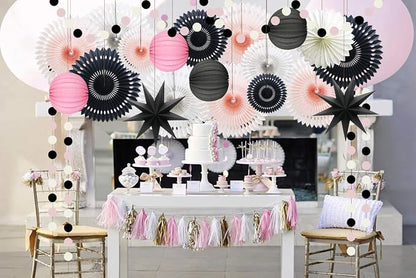 10 Pcs Party Decoration Set, Honeycomb Balls and Star Lanterns - Image 4