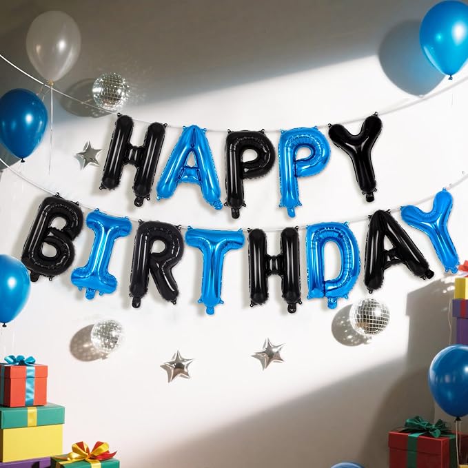 Happy Birthday Balloons Banner, Foil Balloon Personalized Name Letters Balloons - Image 5