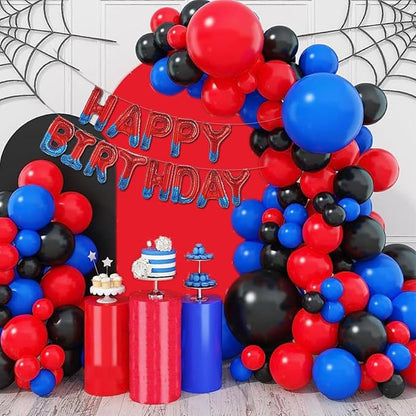 Spider Theme Happy Birthday Letter Balloons Banner, Party Decoration - Image 3
