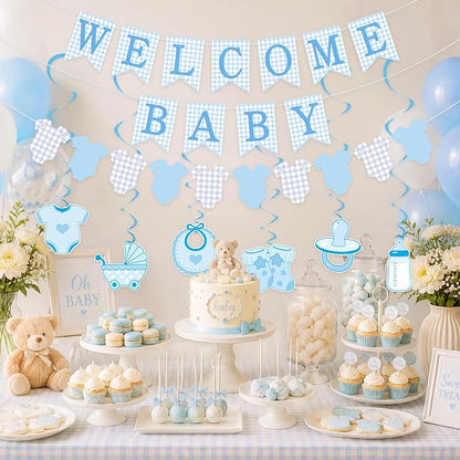Baby Shower Decorations | Welcome Baby Sign Banner - Image 5