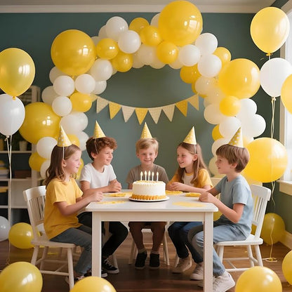 Yellow Balloon 110pcs, 12 Inch Thickened Latex Party Balloons Helium Bright - Image 6