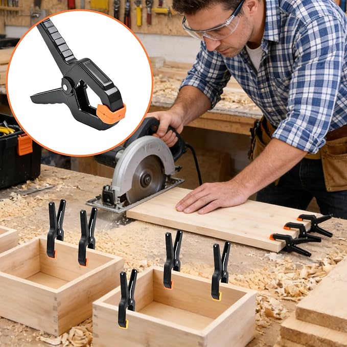 55Pack Spring Clamps Heavy Duty, 3.5inch Plastic Clips Clamps - Image 8