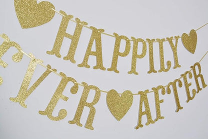 Happily Ever After Banner, Wedding Decorations, Engagement Anniversary Bridal - Image 5