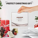 Adubor 100% Silk Pillowcase - Mulberry Silk Pillow Cases, 23 Momme 6A Grade Fibers, Silk Pillow Case for Hair and Skin Health, with Hidden Zipper (Standard 20''×26'', Lvory White, 1PC)