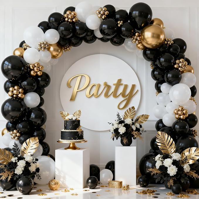 Patimate Black Balloons 150 Pack 5 Inch Matte Black Latex Balloons | Birthday - Image 7