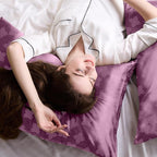 ZIMASILK 100% Pure Mulberry Silk Pillowcase for Hair and Skin Health, Soft and Smooth, Both Sides Premium Grade 6A Silk, 600 Thread Count, with Hidden Zipper, 1pc (Standard 20"x26", Dark Mauve)
