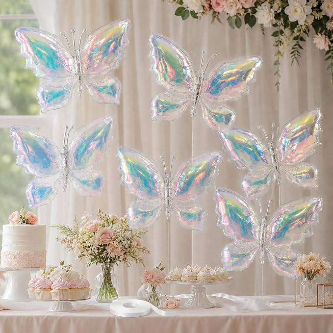 Iridescent Butterfly Balloons, Woodland and Forest Decorations by BIAPIAN