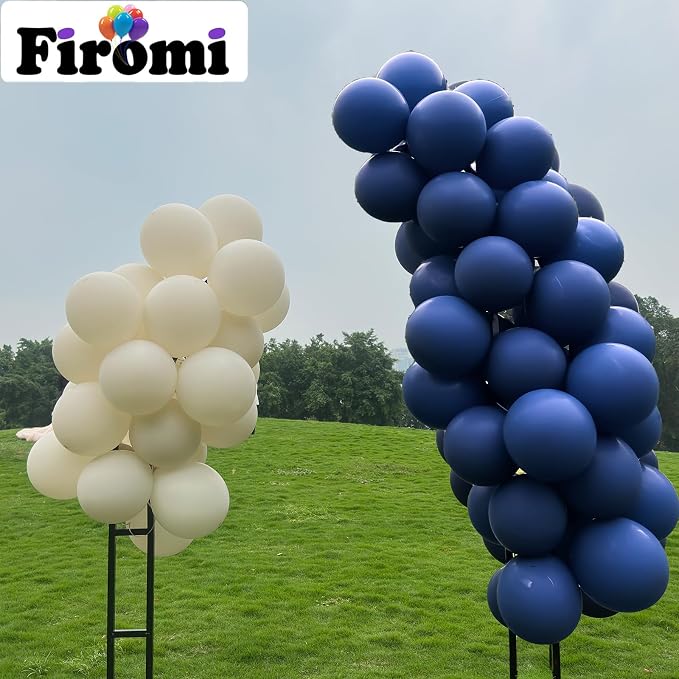 Firomi Beige Latex Balloons 12-inch 100 Pack | Big Helium Thicken Sand Balloon - Image 4
