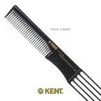 Kent SPC84 Hair Pick Comb for Curly, and Thick Hair – Professional Antistatic Heat-Resistant Prong Fork for Volume and Lift – Barber Teasing Comb for Natural Styling and Maintenance