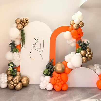 135pcs Orange Balloons Garland Kit Different Sizes of 18 12 10 5 Inch Orange - Image 5