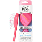 Wet Brush Mini Detangler Hair Brush for Gentle Knot Removal, Compact Travel Size, Soft Bristles for Pain-Free Detangling, Less Breakage, Works on All Hair Types, Limited Edition, Prismatic Glow Pink