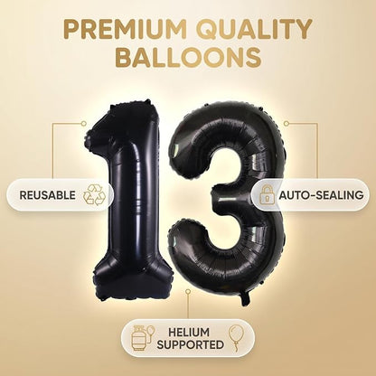 Number 13 Balloon Foil Mylar Balloons - Image 5