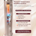 Dual Voltage StyleVibe 6-in-1 Air Styler, Hair Dryer & Blow Dryer Brush with Travel Case - Auto Wrap Curls (L/R), Fast Drying, Thermal Brush for Blowouts & Frizz-Free Volume, No Heat Damage