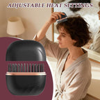 Mini Hair Straighteners, Portable Hair Straighteners Brush, 30s Fast Heating Mini Cordless Straightener with 3 Heat Settings, Rechargeable Hot Comb Heated Hairs Styling Brush, for Home Travel