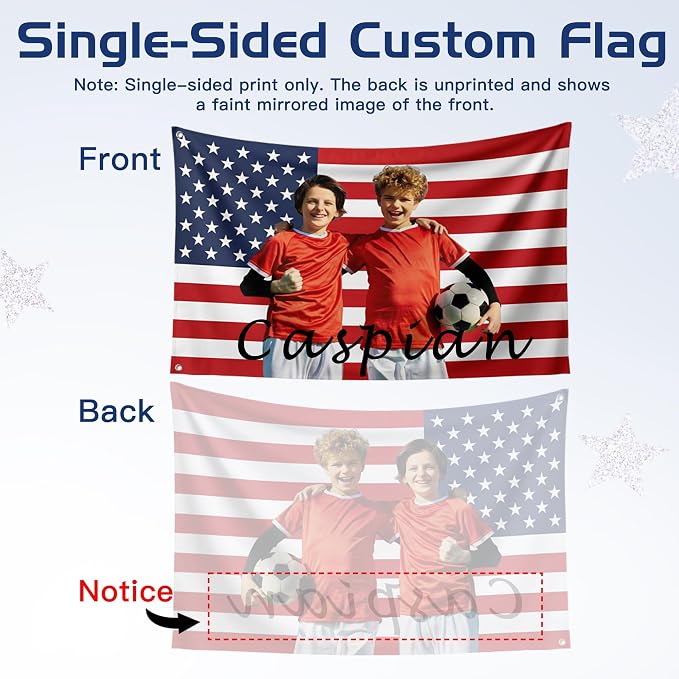 Custom American US Flag with Picture, Personalized Funny Flags with Face Image - Image 5