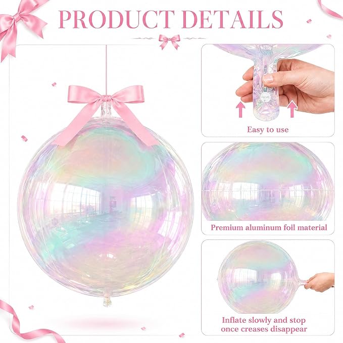 Iridescent Round Foil Balloons - Image 7