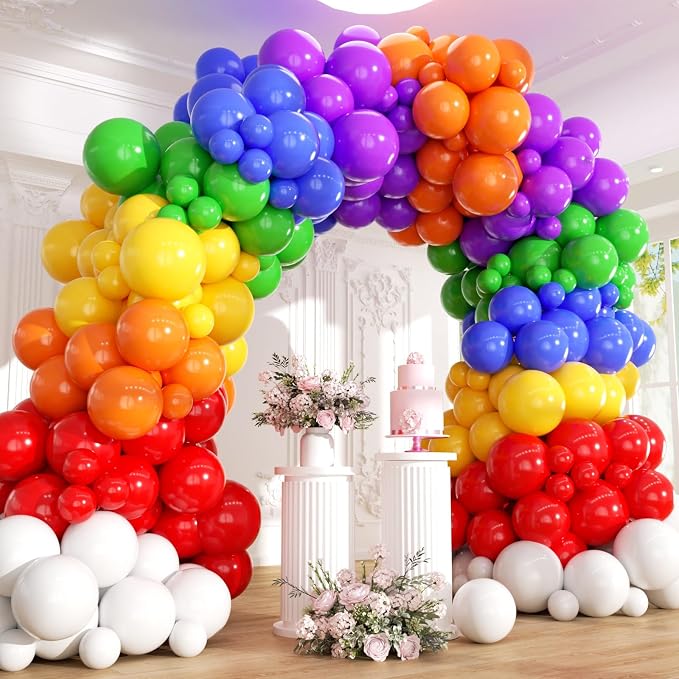 Rainbow Balloon Arch Kit by Unknown