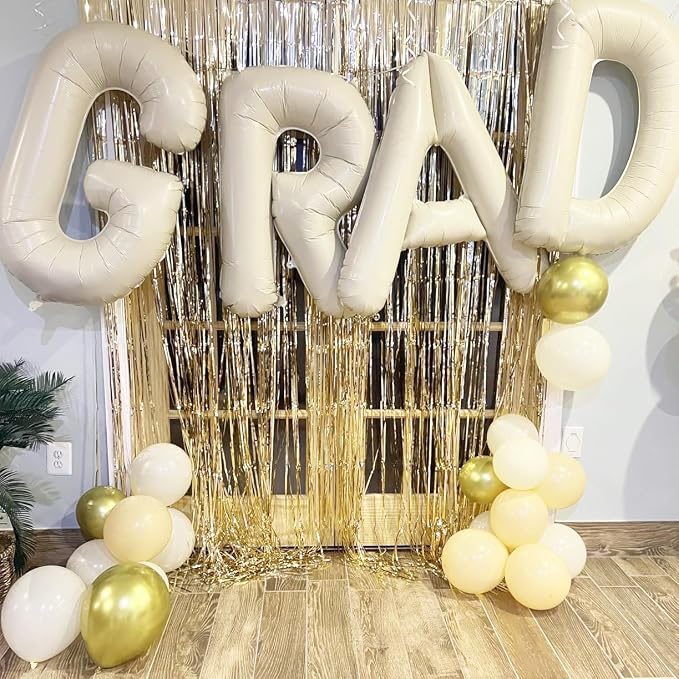 Letter Balloon 40Inch Cream White Big Alphabet Balloons Letter G | Giant Foil - Image 3