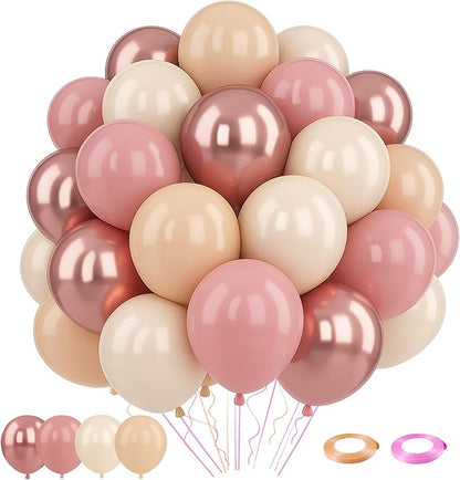 Patimate Retro Blush Pink Balloons Set by PatimateDirect