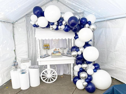 KBZVNAF Navy Blue Latex Party Balloons 50 Pack 12 inch | Navy Round Helium - Image 7