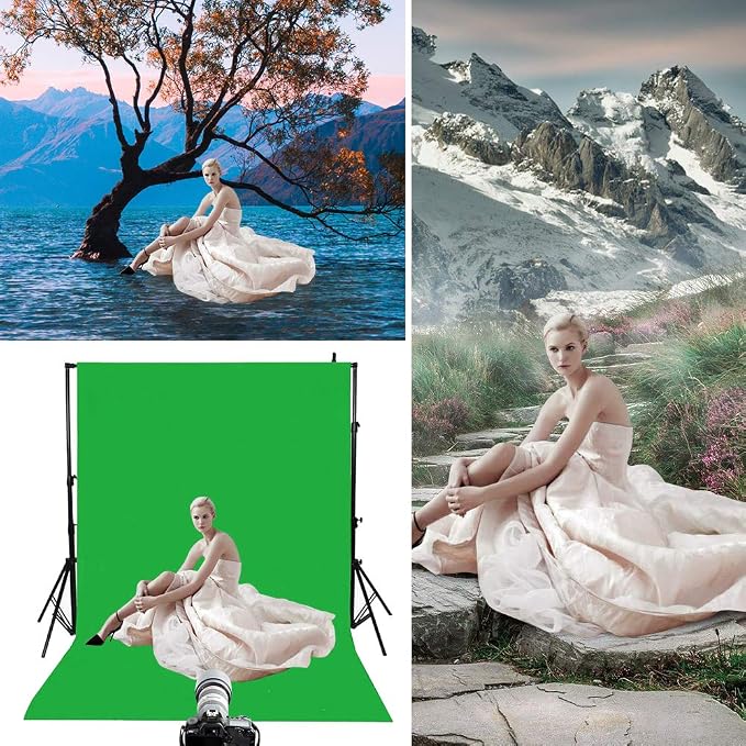 Hemmotop Chromakey Green Screen Backdrop, 6x9ft Background Fabric | Solid - Image 6