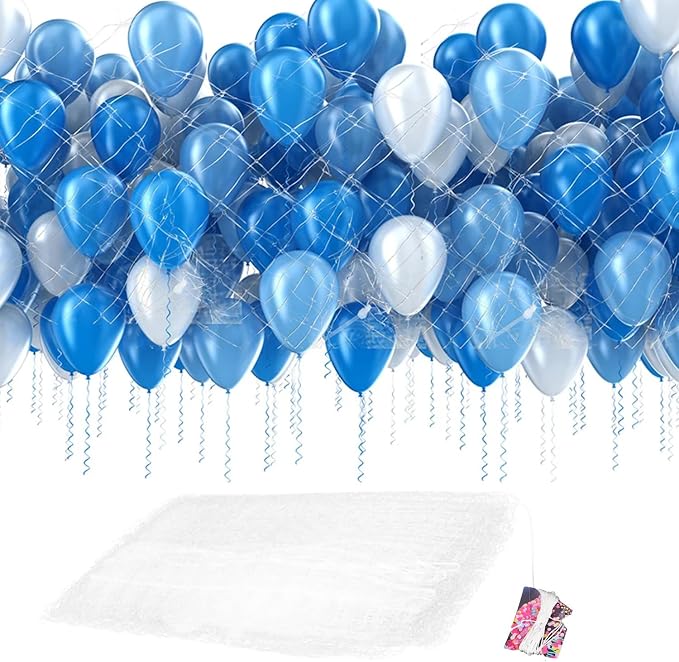 Gender Reveal Balloon Drop Bag 8ft Drop Net by WinmistGlimpse