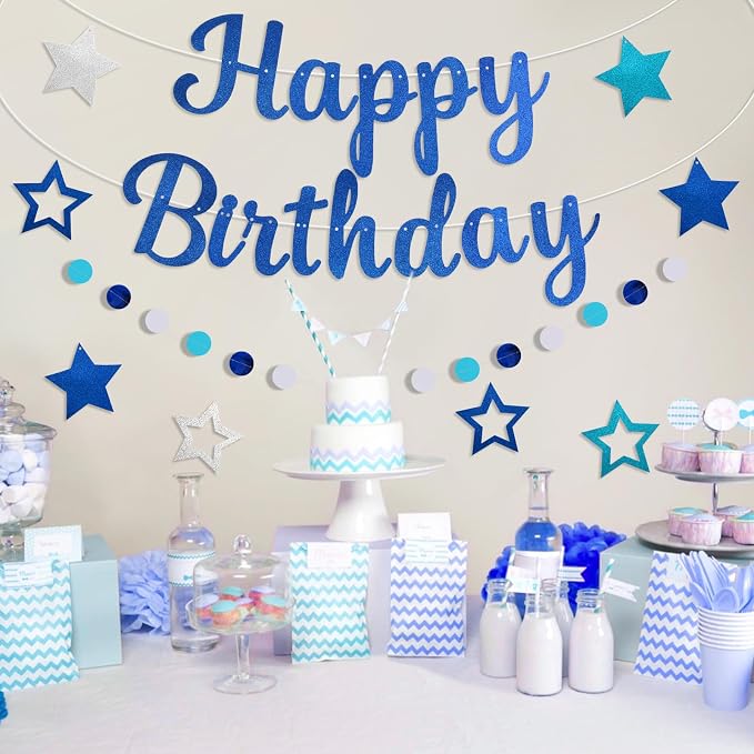 Pre-Strung Happy Birthday Banner, NO DIY Party Decorations | Birthday Party - Image 4