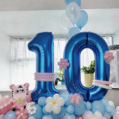 Number Balloons Navy Blue Balloons - Image 6